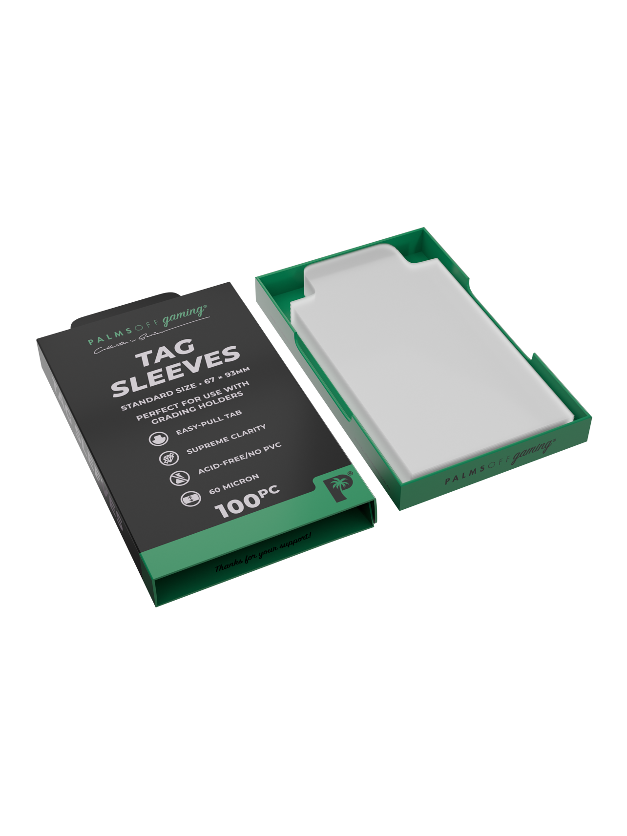 Palms Off Gaming Tag Sleeves - 100pc