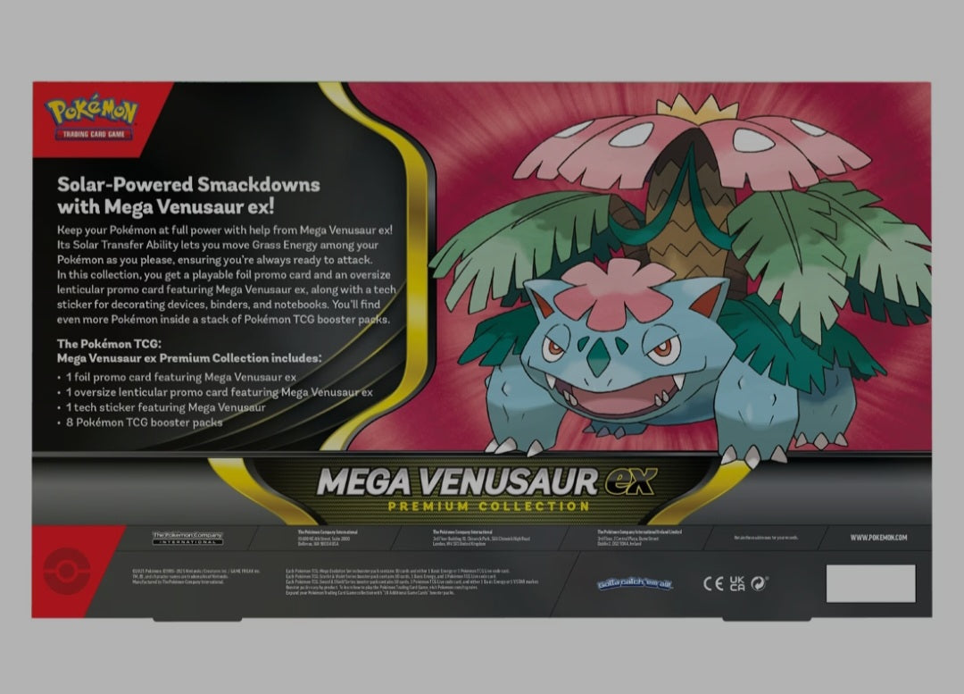 Pokémon Mega Venusaur Ex Premium Collection Box