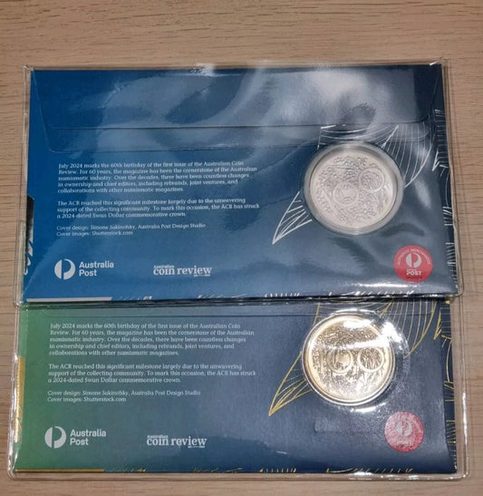 2024 ACR Commemorative Pattern Crown Silver and AlBn Token Swan Dollar PNC