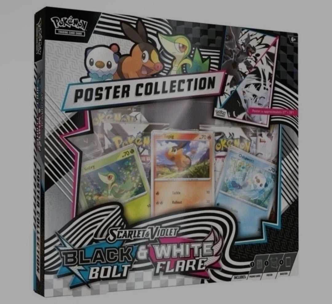 Pokémon Black Bolt and White Flare Poster Collection