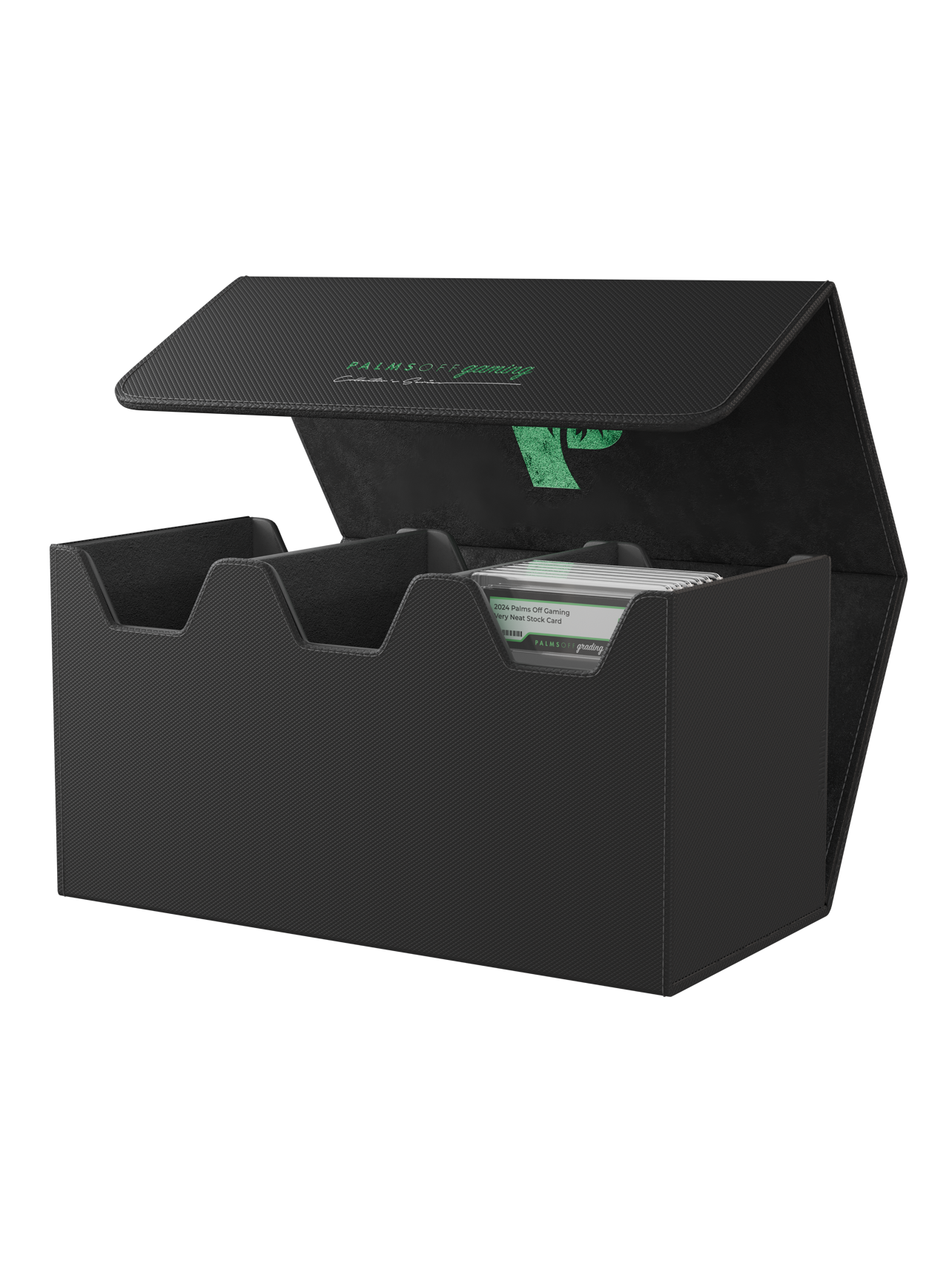Palms Off Gaming Collector's Series Graded Card Storage Case - Large - Black
