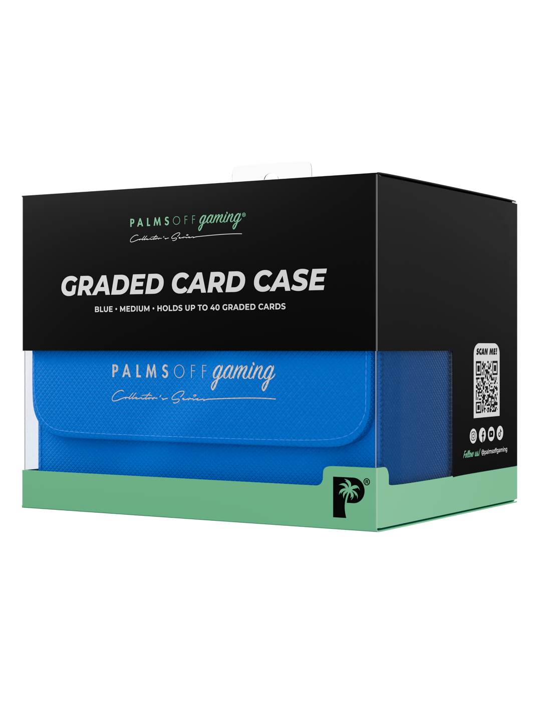Palms Off Gaming Collector's Series Graded Card Storage Case - Medium - Blue