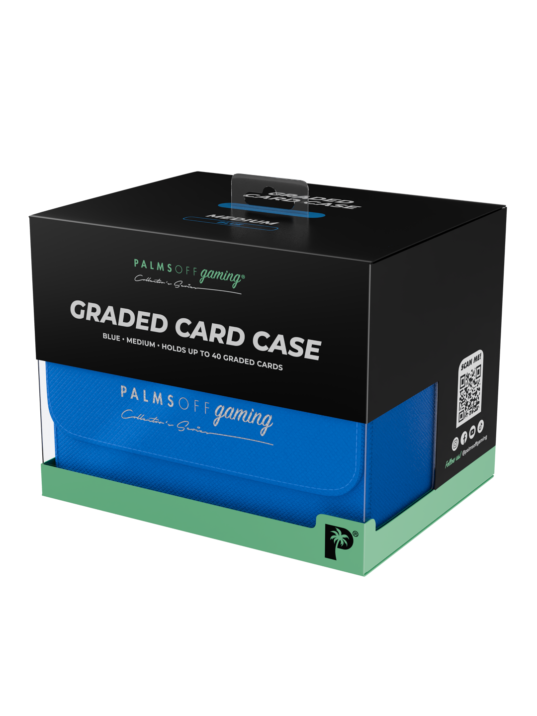 Palms Off Gaming Collector's Series Graded Card Storage Case - Medium - Blue