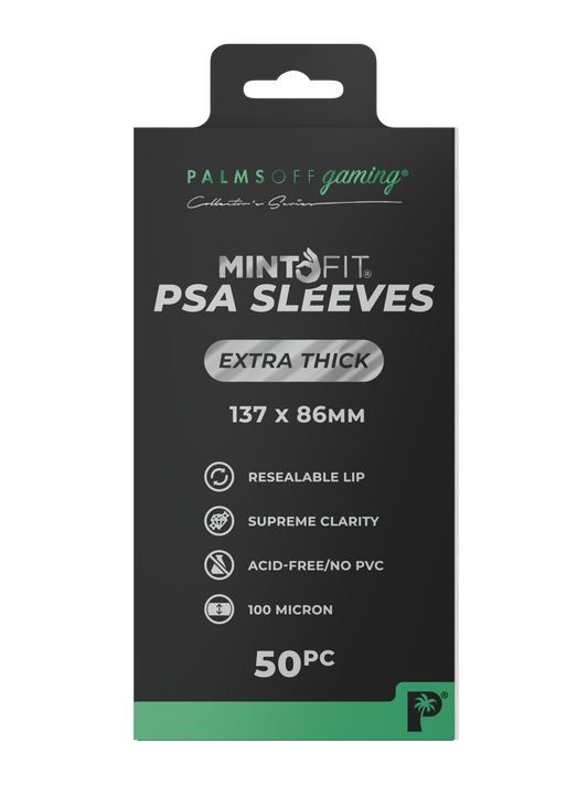 Palms Off Gaming MintFit PSA Graded Card Sleeves - Extra Thick 50pc