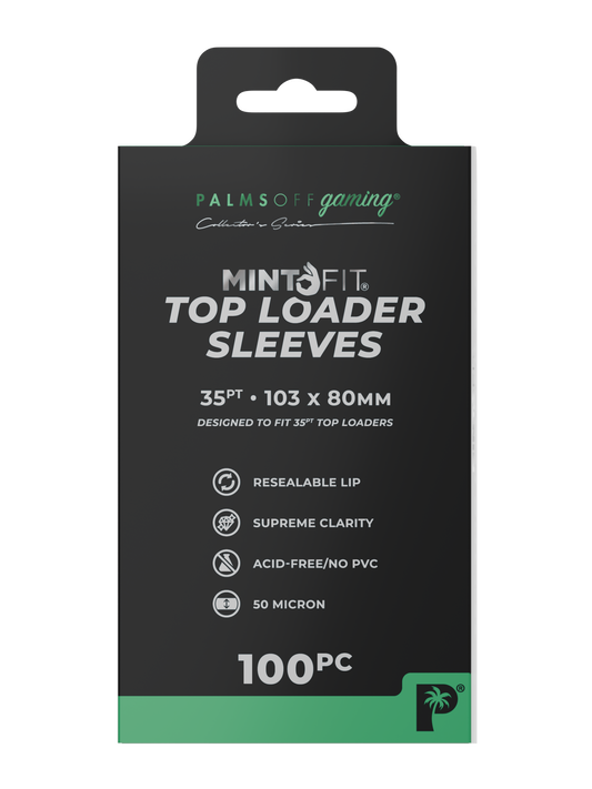 Palms off Gaming MintFit Top Loader Sleeves - 35pt - 100pc