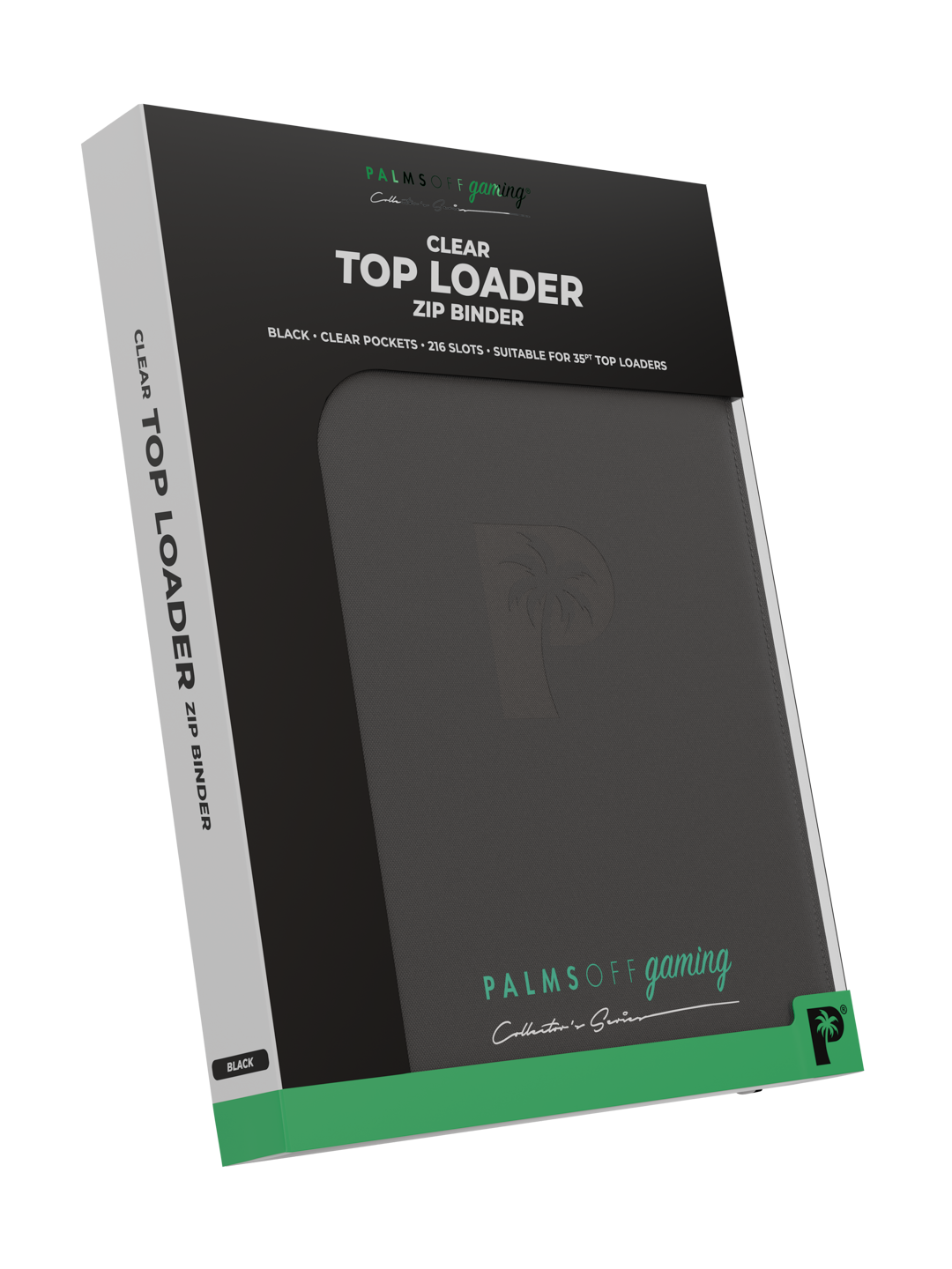 Collector's Series Top Loader Zip Binder - 9 Pocket - Black