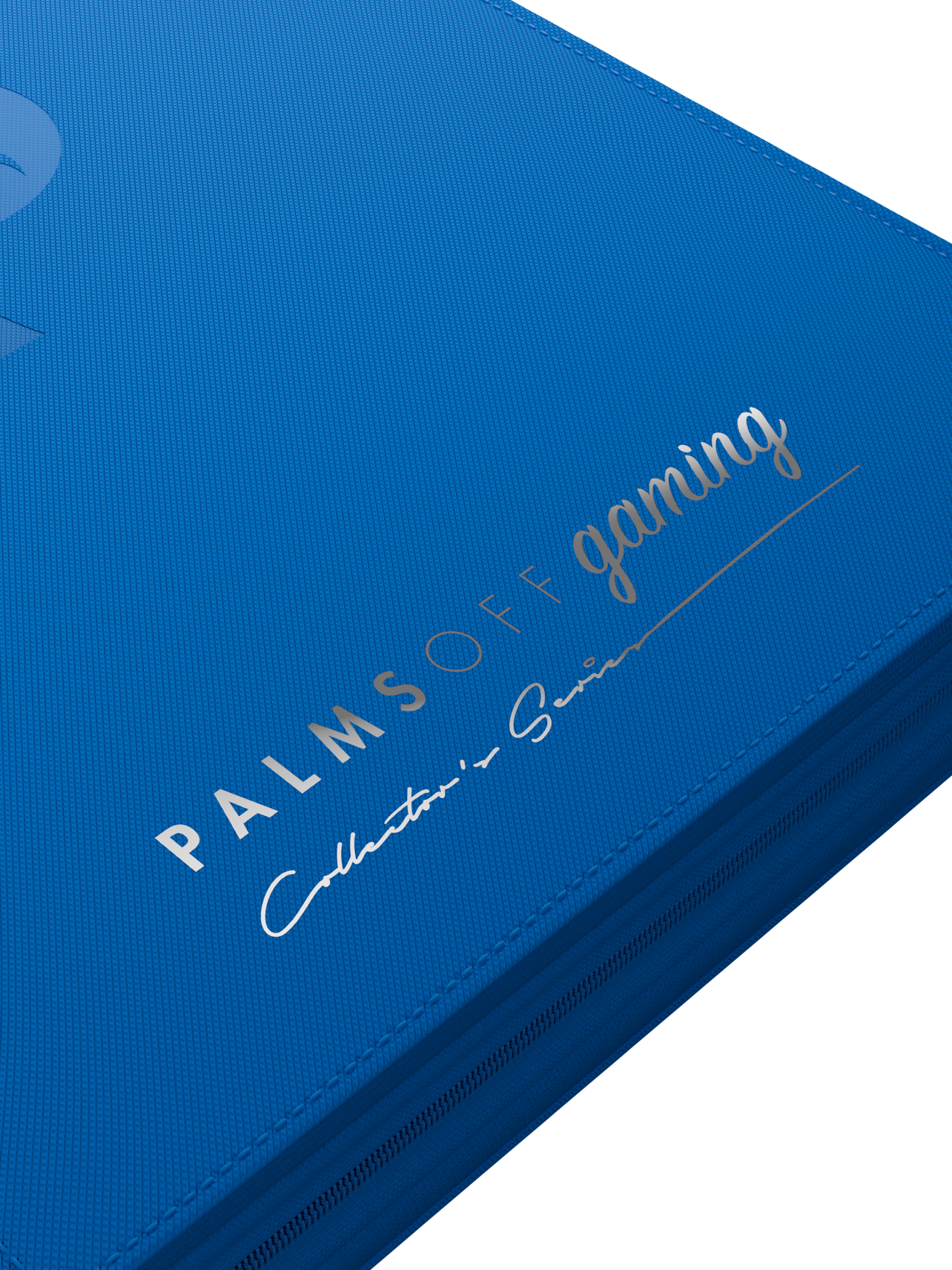 Palms off Gaming Collector's Series Top Loader Zip Binder - 9 Pocket - Blue