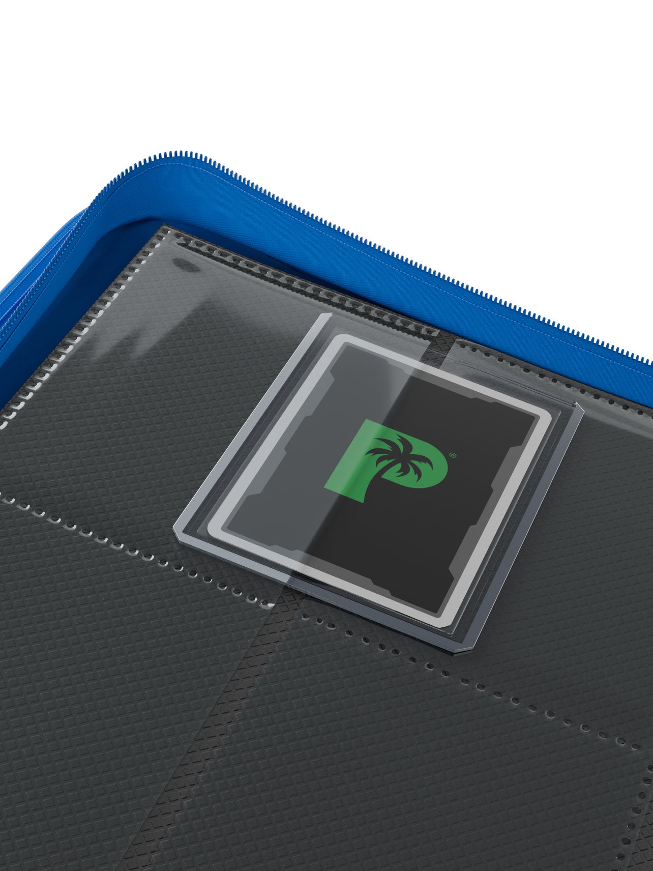 Palms off Gaming Collector's Series Top Loader Zip Binder - 9 Pocket - Blue