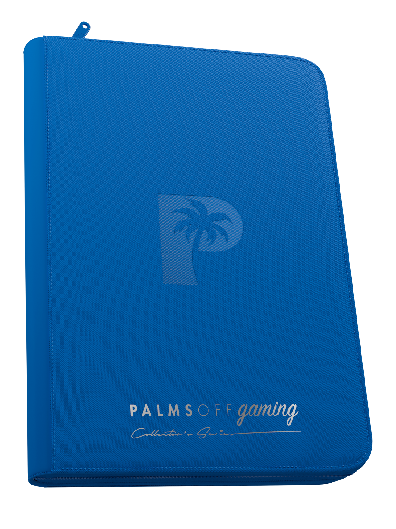 Palms off Gaming Collector's Series Top Loader Zip Binder - 9 Pocket - Blue