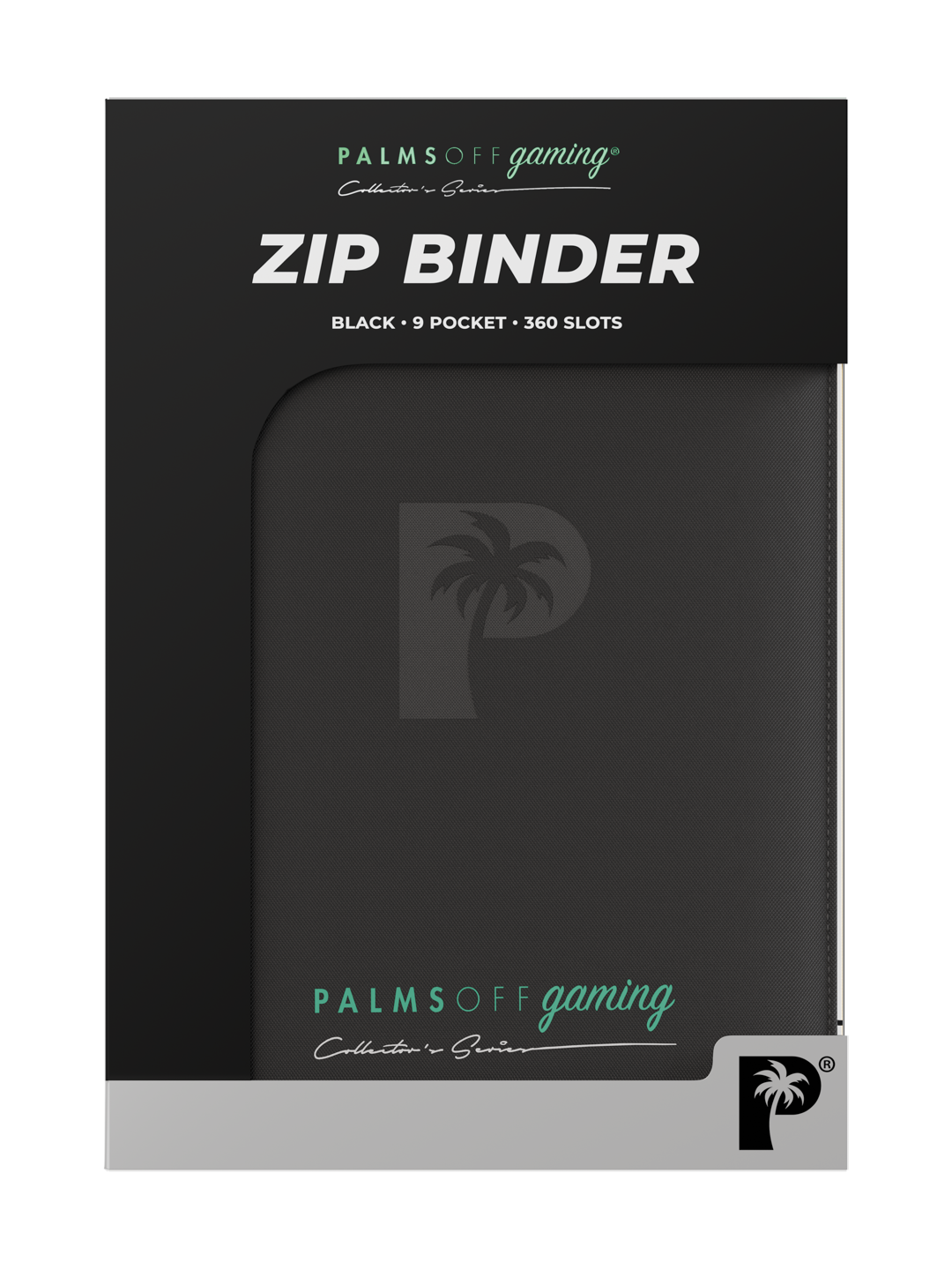 Palms Off Gaming Collector's Series 9 Pocket Zip Binder - Black