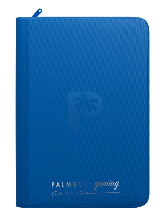 Palms Off Gaming Collector's Series 9 Pocket Zip Binder - Blue