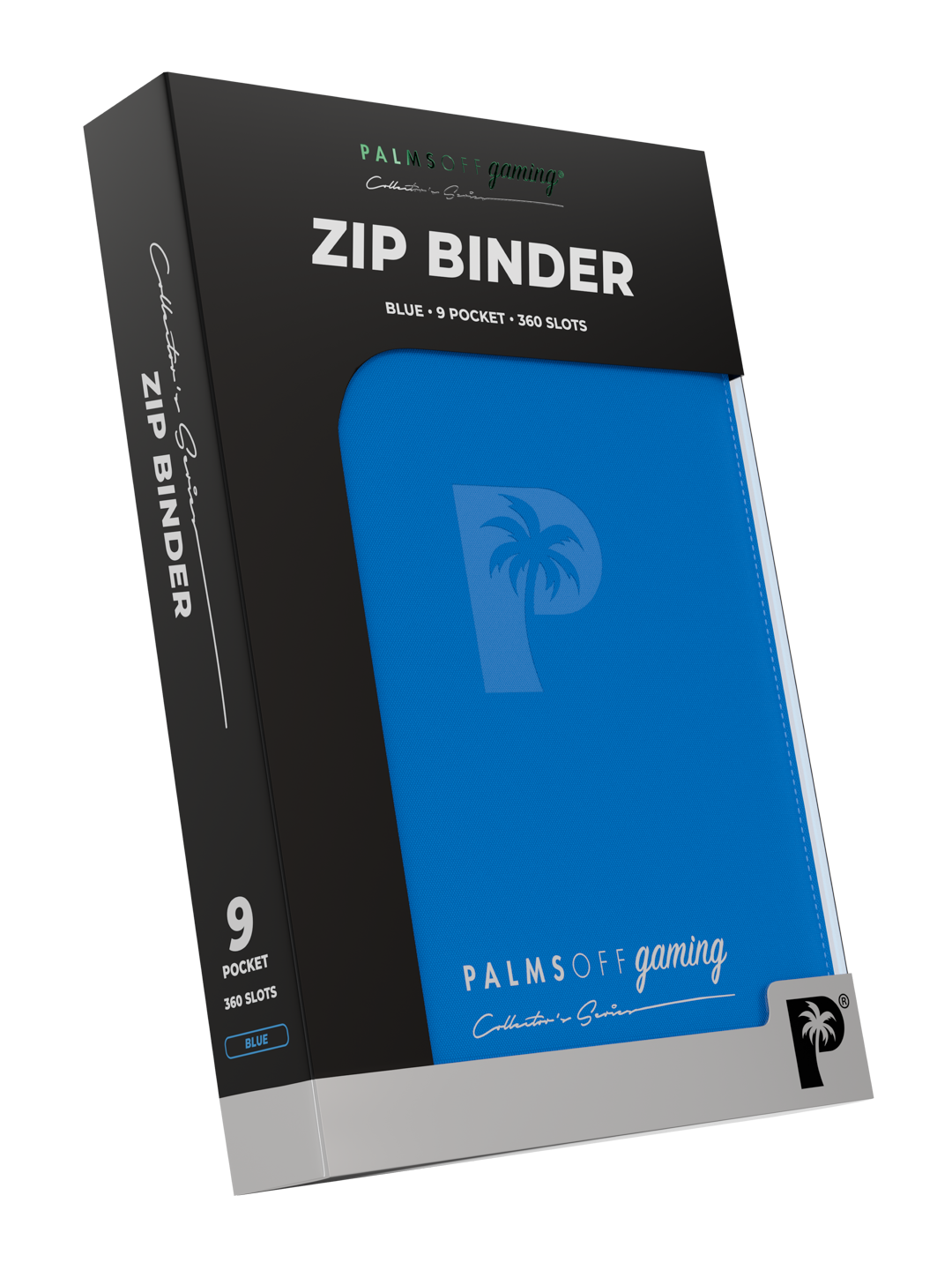 Palms Off Gaming Collector's Series 9 Pocket Zip Binder - Blue