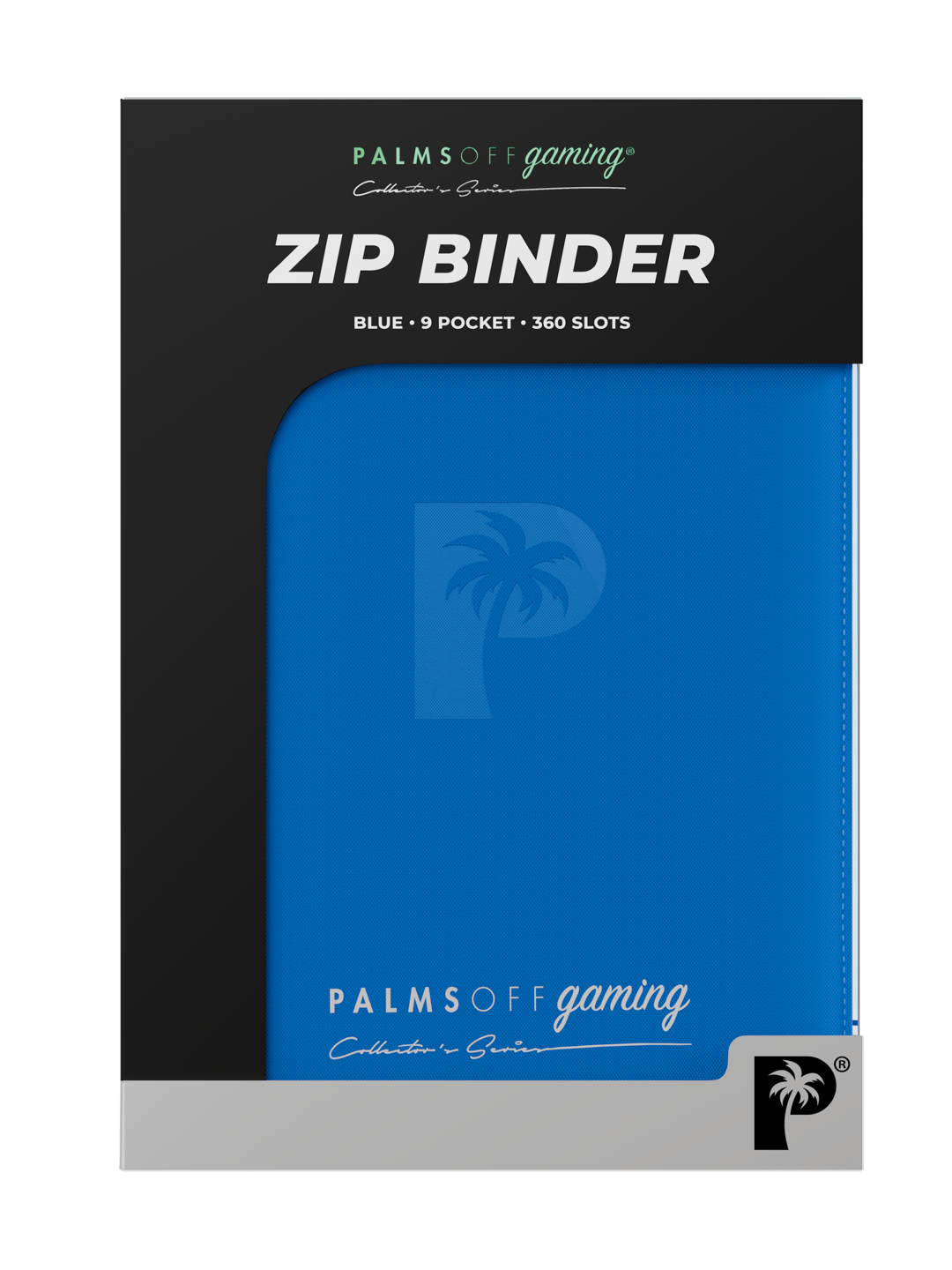 Palms Off Gaming Collector's Series 9 Pocket Zip Binder - Blue