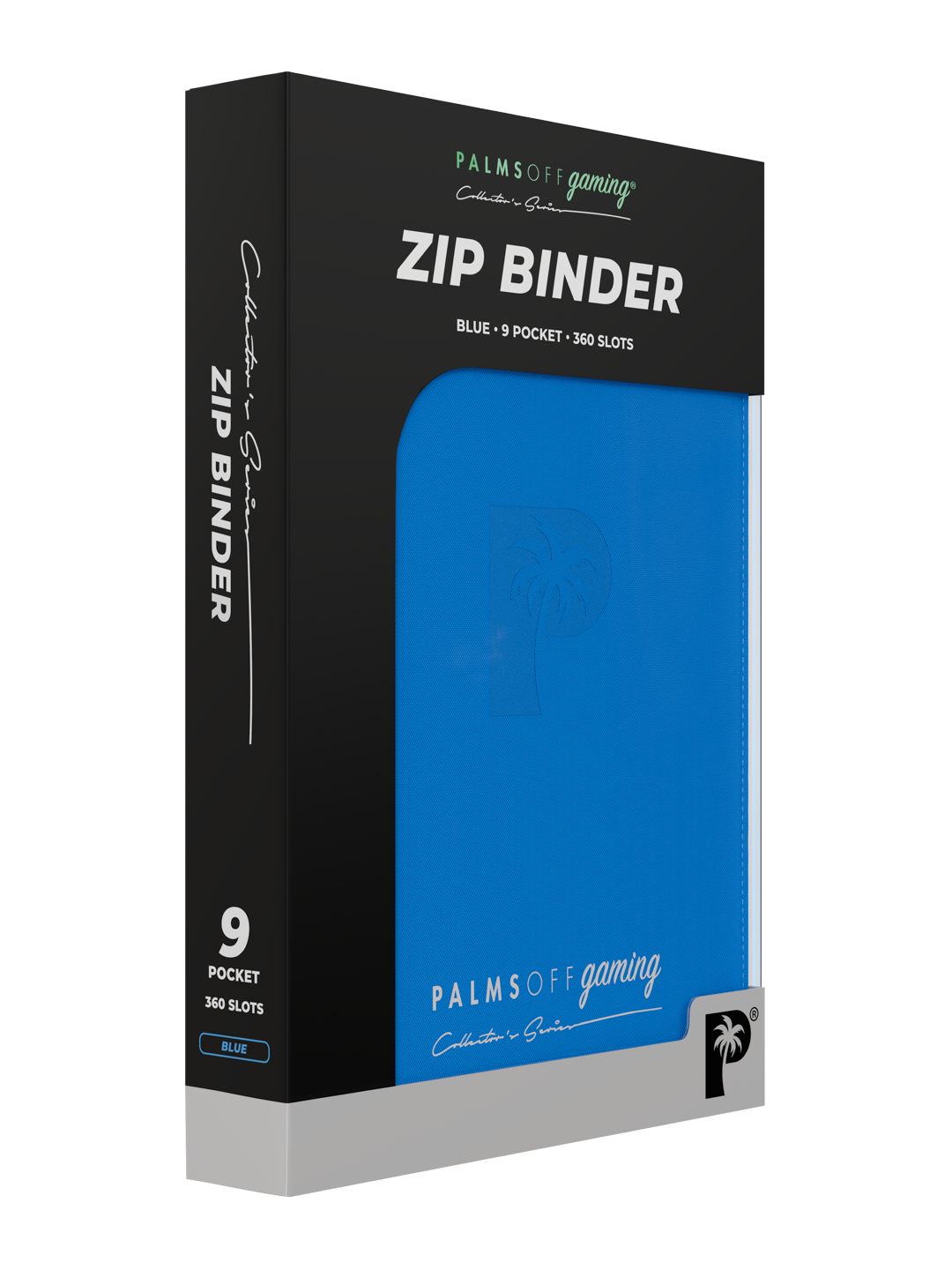 Palms Off Gaming Collector's Series 9 Pocket Zip Binder - Blue