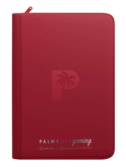 Palms Off Gaming Collector's Series 9 Pocket Zip Binder - Red