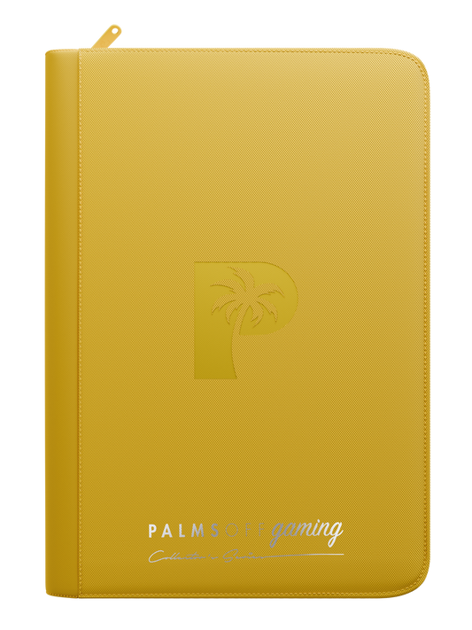 Palms Off Gaming Collector's Series 9 Pocket Zip Binder - Yellow