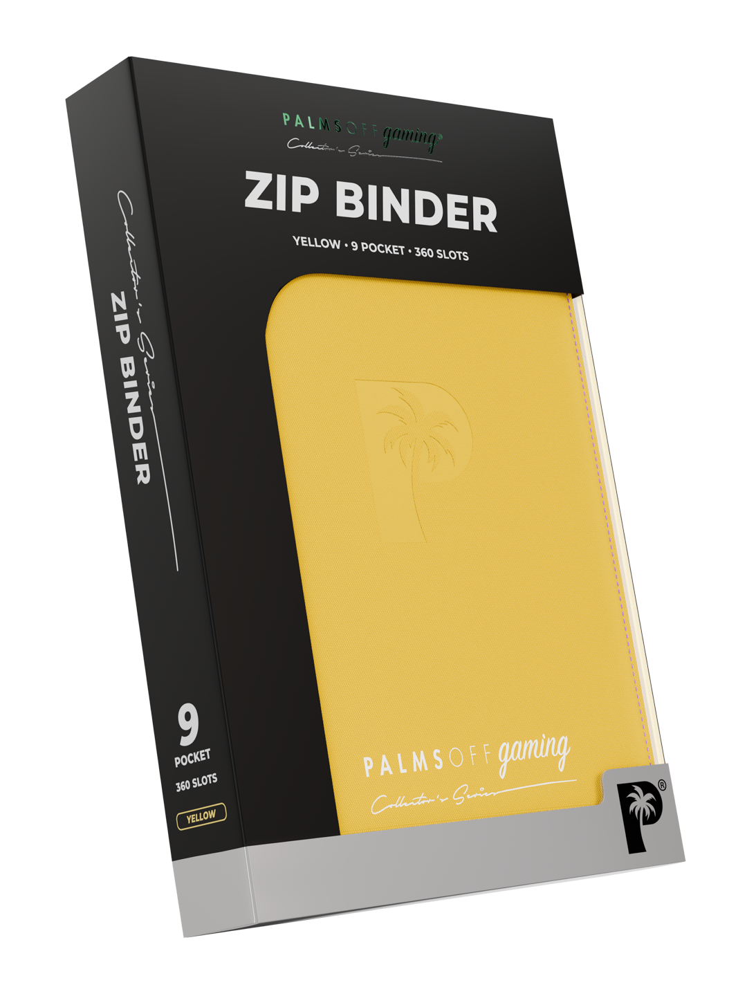 Palms Off Gaming Collector's Series 9 Pocket Zip Binder - Yellow