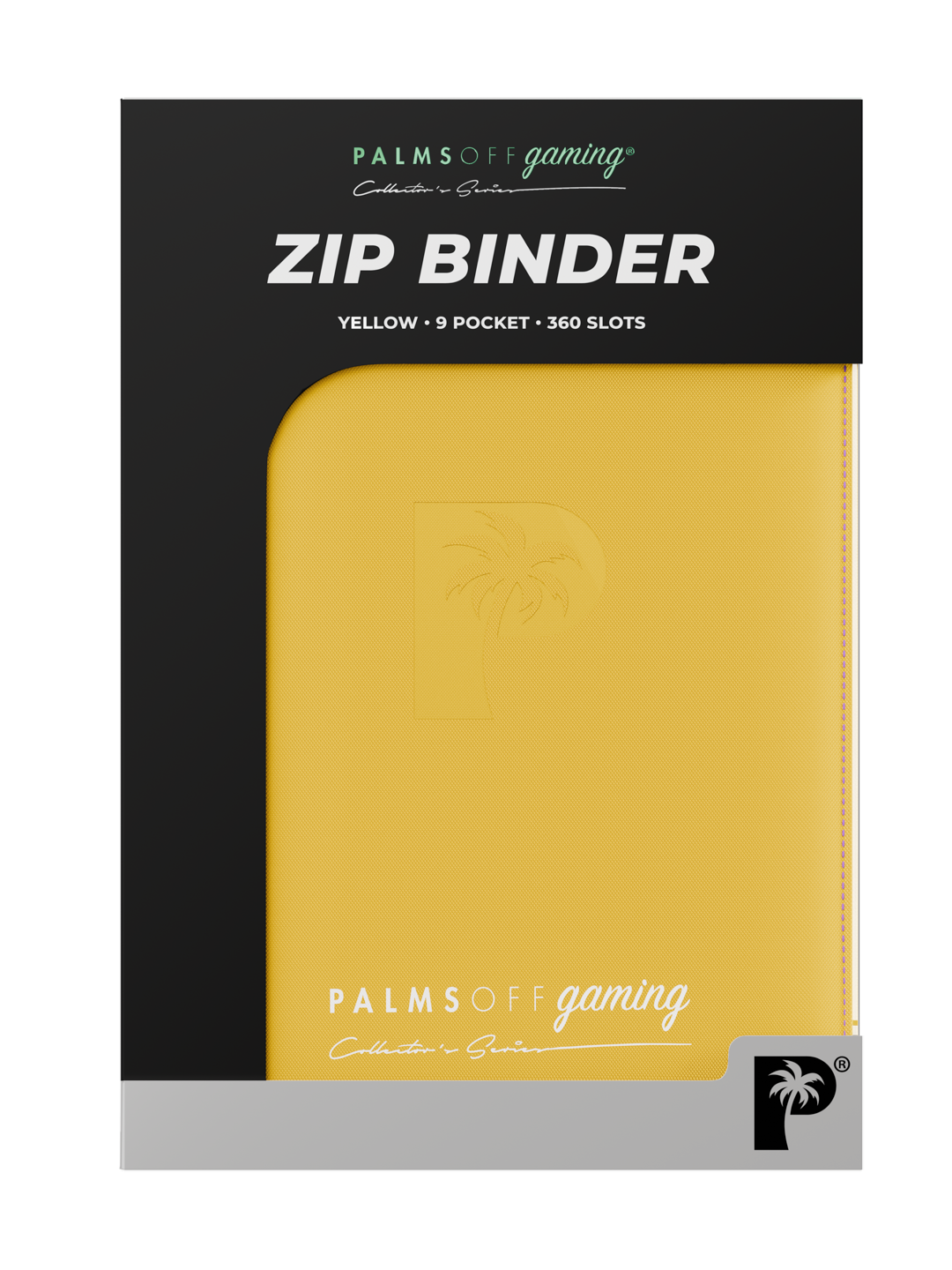 Palms Off Gaming Collector's Series 9 Pocket Zip Binder - Yellow
