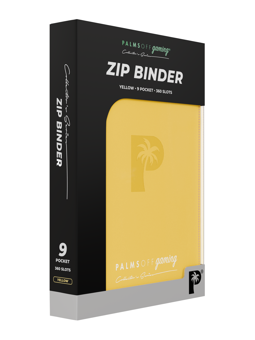Palms Off Gaming Collector's Series 9 Pocket Zip Binder - Yellow