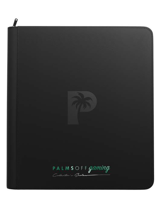 Palms Off Gaming Collector's Series 12 Pocket Zip Binder - Black