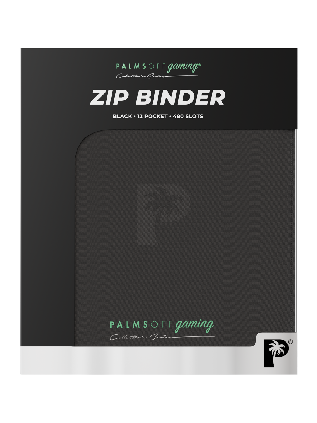 Palms Off Gaming Collector's Series 12 Pocket Zip Binder - Black