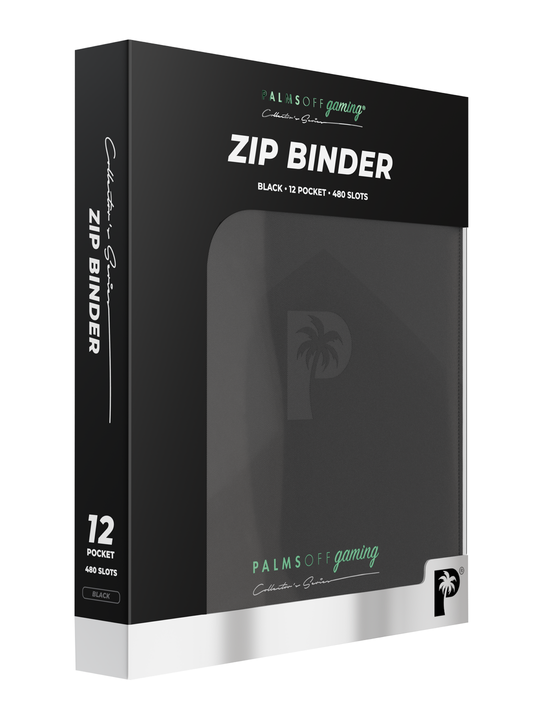 Palms Off Gaming Collector's Series 12 Pocket Zip Binder - Black