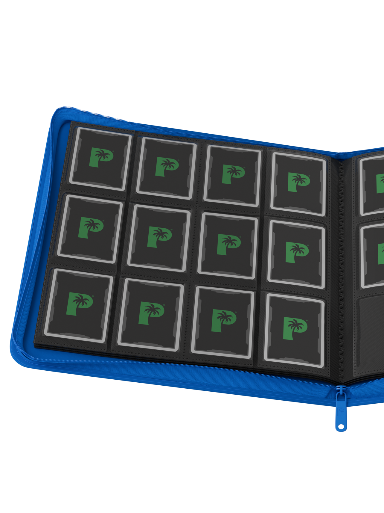 Palms Off Gaming Collector's Series 12 Pocket Zip Binder - Blue