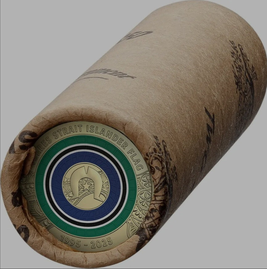 2025 30th Anniversary of the Torres Strait Islander Flag Roll Premium $2 Coloured Circulating Coin